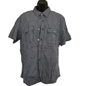 ❤️Banana Republic Blue and White Patterned Men's Shirt☆